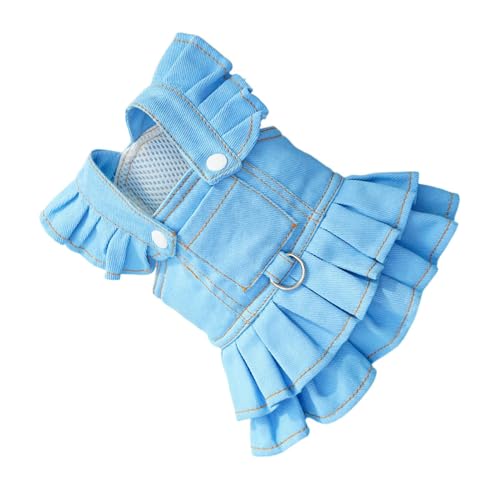 Vhjlfig Kleider für Hunde, Katzen-Outfits für draußen, niedliche, atmungsaktive Haustier-Outfits für Spaziergänge, Reisen, Welpen-Cowboy-Overall Vhjlfig Kleider für Hunde, Katzen-Outfits für draußen, niedliche, atmungsaktive Haustier-Outfits für Spaziergänge, Reisen, Welpen-Cowboy-Overall von Vhjlfig