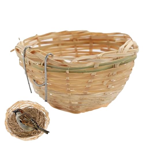 Vhjlfig Sittich-Nistkasten, handgewebt, Vogelkäfignest, Haustierzubehör zum Schlafen, Liegen, Zucht, Baum, Voliere, Outdoor, Garten, Hof, Terrasse, Rasen, Winter, Natur Vhjlfig Sittich-Nistkasten, handgewebt, Vogelkäfignest, Haustierzubehör zum Schlafen, Liegen, Zucht, Baum, Voliere, Outdoor, Garten, Hof, Terrasse, Rasen, Winter, Natur von Vhjlfig