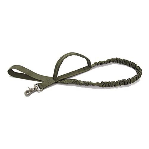 Haustier-Rutschseil, Hundeleine, Outdoor-Geschirr, Hundeseil, Haustier-Traktion, Tarnung, elastische Pufferkette, Halsband, Training, mittelgroße und große Leinen (Farbe: Schwarz) (Color : Army Green von VhoMes