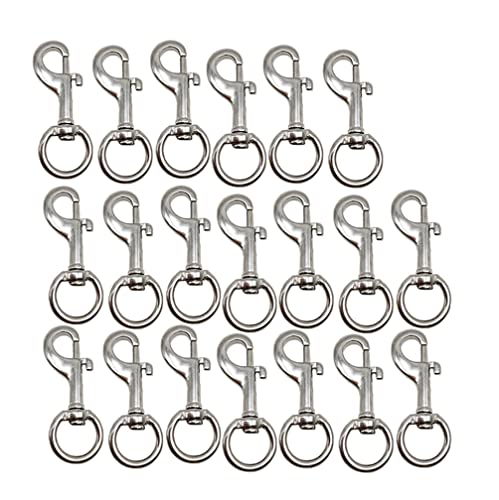 20 Stück Karabinerhaken mit Drehgelenk,Karabinerhaken mit Drehgelenk für Hundehalsband Schlüsselanhänger Karabiner,für Hundeleine Halsband Camping Wandern Schlüsselanhänger 20 Stück Karabinerhaken mit Drehgelenk,Karabinerhaken mit Drehgelenk für Hundehalsband Schlüsselanhänger Karabiner,für Hundeleine Halsband Camping Wandern Schlüsselanhänger von ViLiyDuo