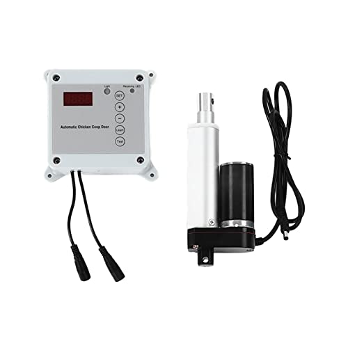 Automatischer Hühner Coop Smart Cage Door Opener Closer Controller Timing Timing Photosensitive Geflügelhaustürtür Antriebsantrieb Motor Fernbedienungskit für 9in -39 -Zoll von ViaGasaFamido