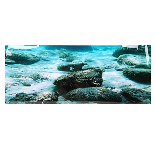 ViaGasaFamido Aquarium Poster, Aquarium PVC Kleber Meeresboden Rock Pattern Aufkleber Aquarium Hintergrund Poster Terrarium Aufkleber Dekoration[61×30cm] Hintergründe von ViaGasaFamido