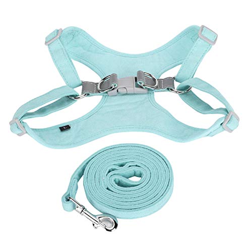 ViaGasaFamido Hunde brustgurt, Hunde Halsband mit Reflektierendem Halsband Traction Rope Kit Pet No Pull Choking Einstellbare Weste[M] Laufgeschirre von ViaGasaFamido