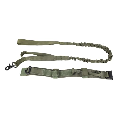 ViaGasaFamido Verstellbare Haustier-Militärhalsbandleine, Langlebig und Sicher, Camouflage-Design, für Mittelgroße und Große Hunde, Tragbares Hundehalsband-Traktionsseil-Set (Halsband mit von ViaGasaFamido