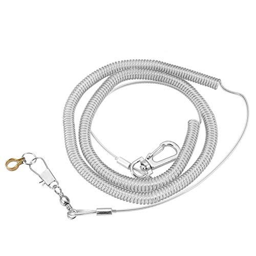 Vogelleine, 6 m Papageiengeschirr Leine Papagei Anti-Biss-Vogelgeschirr Outdoor-Flugtrainingsseil für kleine Vögel und Papageien (zufällige Farbe)[4.5MM+6M] Leinen von ViaGasaFamido