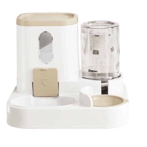 Automatischer Futter- und Wasserspender für Haustiere, Futternäpfe und Wassernäpfe im Set, Futterspender für kleine Tiere, automatischer Futterspender für Katzen und Hunde von Vibhgtf