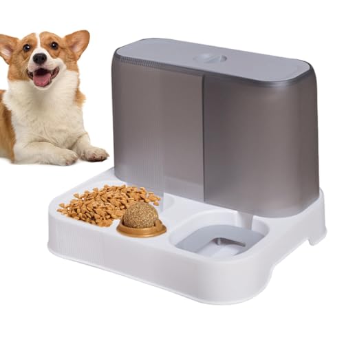 Automatischer Futterspender für Haustiere, automatische Futterstation, Futterspender für Katzen, 1 l, automatische Futterautomation für Welpen, Futterbehälter von Vibhgtf