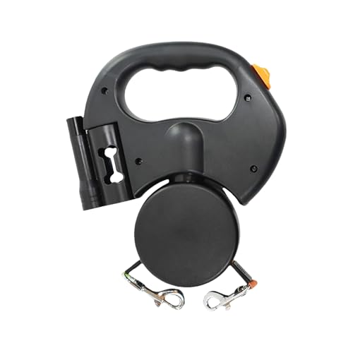 Einziehbare Leine für zwei Hunde, robuste Hundeleine für 2 Hunde, rutschfester Griff, reflektierend, automatisches Entwirren, Seil für P Einziehbare Leine für zwei Hunde, robuste Hundeleine für 2 Hunde, rutschfester Griff, reflektierend, automatisches Entwirren, Seil für P von Vibhgtf