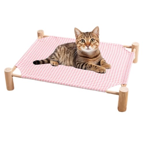 Erhöhtes Hundebett, erhöhtes Hundebett, Hundebett und Katzenhängematte aus Holz, abnehmbare Möbel für Haustiere, atmungsaktive Katzenmatte für alle Jahreszeiten Erhöhtes Hundebett, erhöhtes Hundebett, Hundebett und Katzenhängematte aus Holz, abnehmbare Möbel für Haustiere, atmungsaktive Katzenmatte für alle Jahreszeiten von Vibhgtf
