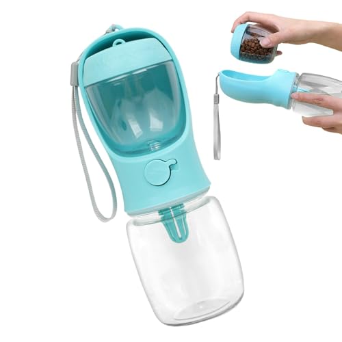 Futter- und Wasserbecher für Hunde, 2-in-1 Trinkbecher für Hunde, auslaufsicher, Outdoor-Trinkbecher – Multifunktionale Tasse für Spaziergänge mit Hunden von Vibhgtf