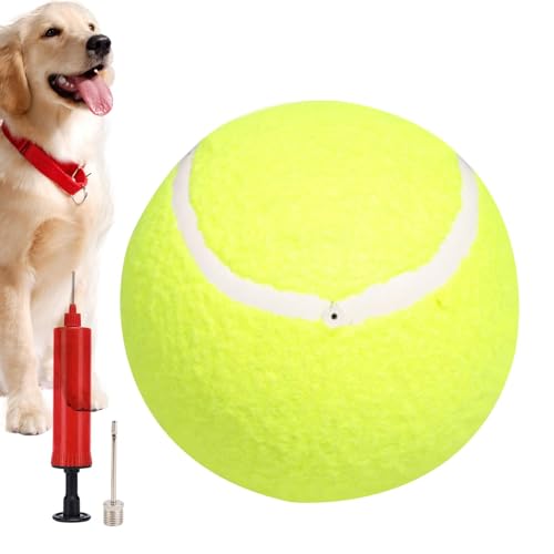 Großer Tennisball, Hundespielzeug mit großem Tennisball | Aufblasbarer Tennisball für Hunde, Spielzeug für Welpen, lustiges Kauspielzeug für Haustiere Großer Tennisball, Hundespielzeug mit großem Tennisball | Aufblasbarer Tennisball für Hunde, Spielzeug für Welpen, lustiges Kauspielzeug für Haustiere von Vibhgtf
