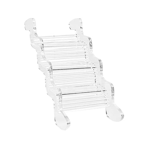 Hamstertreppe, Hamstertreppe, transparentes Acryl, für Hamster, Kletterspielzeug für Spaß, elegante Möbel für Hamster, Zubehör für Käfige von Vibhgtf