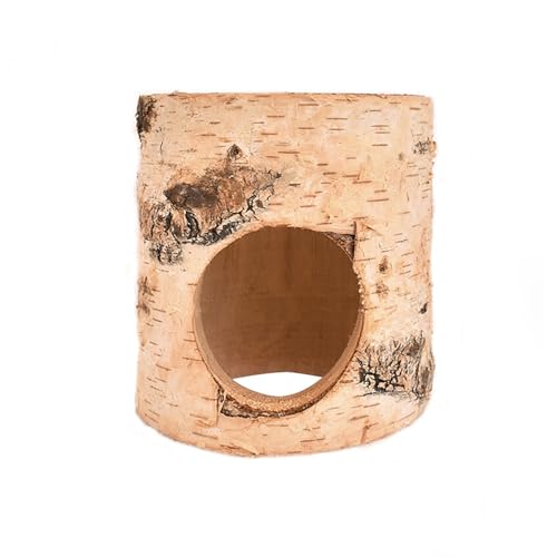 Hamstertunnel | Hamster Hideaut Hamster Rest House, Holztunnel für Hamstere: Baumstamm -Tunnel für syrische Zwerghamster, Jerbos und andere kleine Tiere. von Vibhgtf