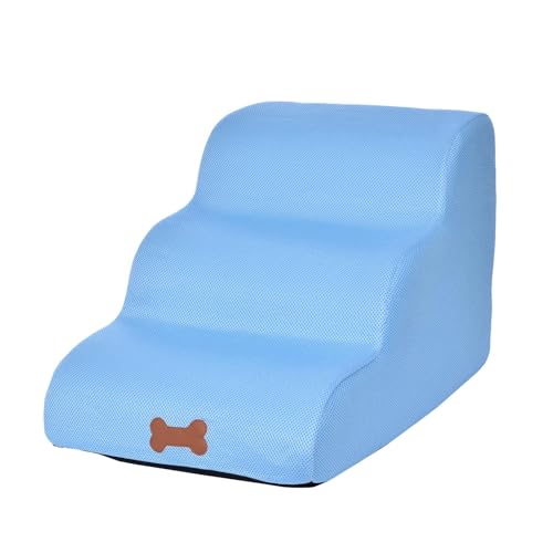 Haustiertreppe für Bett - Schaumstoff-Treppen für kleine Hunde und Katzen - Tragbare Treppe mit Rampe zum Aufsteigen auf Sofas, Sessel und Hochbetten, rutschfeste Stufenstütze Haustiertreppe für Bett - Schaumstoff-Treppen für kleine Hunde und Katzen - Tragbare Treppe mit Rampe zum Aufsteigen auf Sofas, Sessel und Hochbetten, rutschfeste Stufenstütze von Vibhgtf