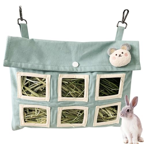 Heutasche für Kaninchen, Heunbeutel zum Aufhängen, große Kapazität, 3 Löcher, für Hamster, Heunbeutel für Kaninchen, Kaninchen, kleine Tiere Heutasche für Kaninchen, Heunbeutel zum Aufhängen, große Kapazität, 3 Löcher, für Hamster, Heunbeutel für Kaninchen, Kaninchen, kleine Tiere von Vibhgtf