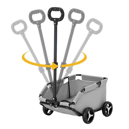 Hundebuggy – Katzentransportwagen mit Rädern | Leichter Faltbarer Trolley mit 4 Rädern für Reisen, Einkaufen, Gehen und Spielen, Kinderwagen für kleine Hunde von Vibhgtf