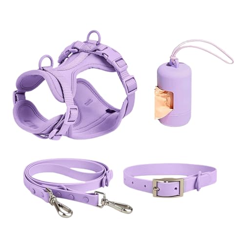 Hundegeschirr-Set: Hundegeschirr, das nicht zieht, multifunktionales Leinenset für mittelgroße Hunde, verstellbares Halsband für Hunde, einfach jeden Tag, modisch Hundegeschirr-Set: Hundegeschirr, das nicht zieht, multifunktionales Leinenset für mittelgroße Hunde, verstellbares Halsband für Hunde, einfach jeden Tag, modisch von Vibhgtf