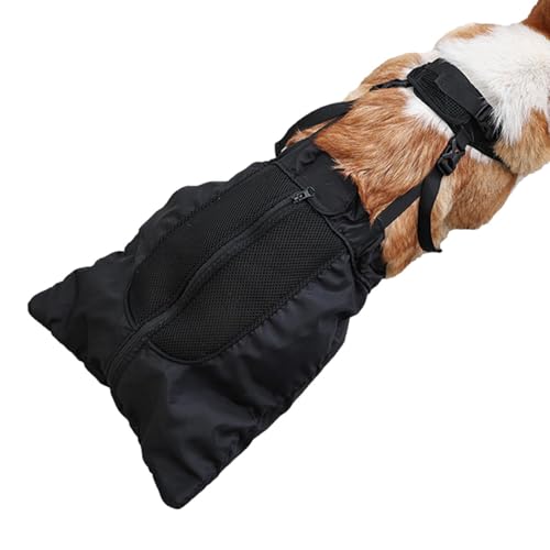 Hundeschlepptasche – Alternative Rettungstasche für Rollstühle | Atmungsaktive und verstellbare Hundeschlepptasche für Hinterbeine und verletzte Hunde von Vibhgtf