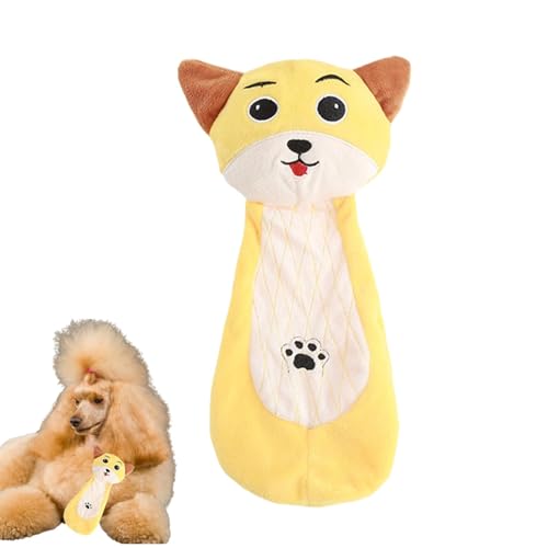 Hundespielzeug Quietschend,Quietschendes Hundespielzeug - Hundespielzeug mit Sound | Bissfester Plüsch-Haustierbedarf, süßes Hundespielzeug, weiche Cartoon-Stofftiere zum entspannenden Zähneputzen Hundespielzeug Quietschend,Quietschendes Hundespielzeug - Hundespielzeug mit Sound | Bissfester Plüsch-Haustierbedarf, süßes Hundespielzeug, weiche Cartoon-Stofftiere zum entspannenden Zähneputzen von Vibhgtf