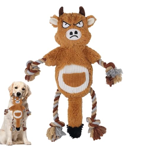 Hundespielzeug mit Seil, Spielzeug zum Ziehen von Hunden, interaktives Spielzeug für Haustiere, Quietschspielzeug, interaktives Spielzeug für Hunde Hundespielzeug mit Seil, Spielzeug zum Ziehen von Hunden, interaktives Spielzeug für Haustiere, Quietschspielzeug, interaktives Spielzeug für Hunde von Vibhgtf