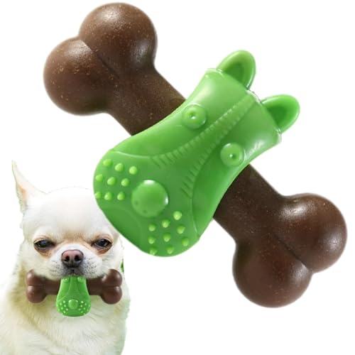 Hundezahnreinigungsspielzeug, Hundespielzeug in Knochenform | Bissfestes Hundespielzeug in Knochenform mit konvexen Spitzen | Slow Feeder, Hundespielzeug zur Bereicherung für aggressive Kauer, Hundeza Hundezahnreinigungsspielzeug, Hundespielzeug in Knochenform | Bissfestes Hundespielzeug in Knochenform mit konvexen Spitzen | Slow Feeder, Hundespielzeug zur Bereicherung für aggressive Kauer, Hundeza von Vibhgtf