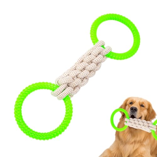 Hundezerrseil, Hundezerrspielzeug, Welpen-Beißseil Tauziehen-Spielzeug, Interaktives Hundespielzeug, Hundezahnreinigungsspielzeug, wiederverwendbarer Welpenbeißring zum Training und Reinigen der Zähne Hundezerrseil, Hundezerrspielzeug, Welpen-Beißseil Tauziehen-Spielzeug, Interaktives Hundespielzeug, Hundezahnreinigungsspielzeug, wiederverwendbarer Welpenbeißring zum Training und Reinigen der Zähne von Vibhgtf