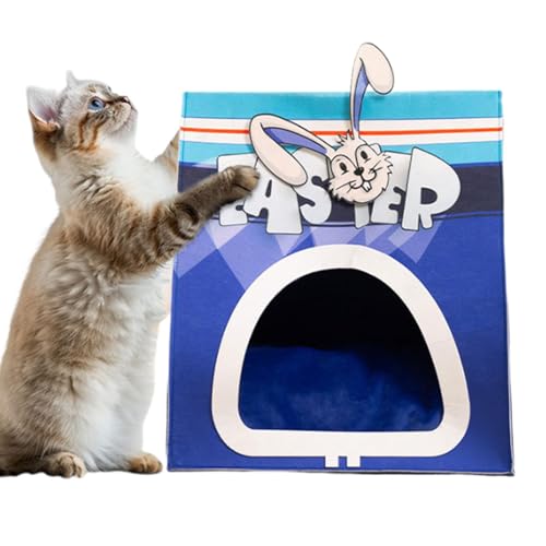 Katzenbett aus Filz, Katzenhöhle aus Filz | Filz-Hideaway-Haus - Zusammenklappbares und halbgeschlossenes Bett für Haustiere mit einem Gewicht von weniger als 20 Pfund für Hauskatzen und Kätzchen Katzenbett aus Filz, Katzenhöhle aus Filz | Filz-Hideaway-Haus - Zusammenklappbares und halbgeschlossenes Bett für Haustiere mit einem Gewicht von weniger als 20 Pfund für Hauskatzen und Kätzchen von Vibhgtf