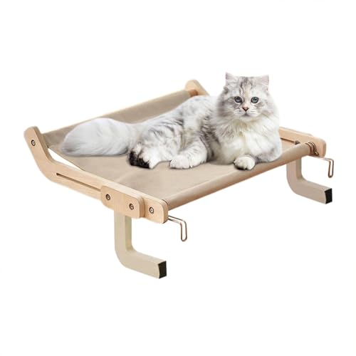 Katzenfensteraufhänger - Katzen-Fensterhängematte - Platzsparendes Katzenbügel Fensterrahmen für Katzenhängematte, Hängemattensitz mit Fensterbügel von Vibhgtf