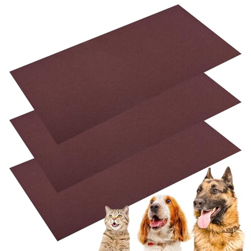 Katzenschleifpapier – Schleifpapier für Haustiere, 3 Stück, Ersatz-Schleifpapier für Hunde, Katzennägel, mit Klebstoff, 50 x 25 cm, 60 Mesh/80 Katzenschleifpapier – Schleifpapier für Haustiere, 3 Stück, Ersatz-Schleifpapier für Hunde, Katzennägel, mit Klebstoff, 50 x 25 cm, 60 Mesh/80 von Vibhgtf