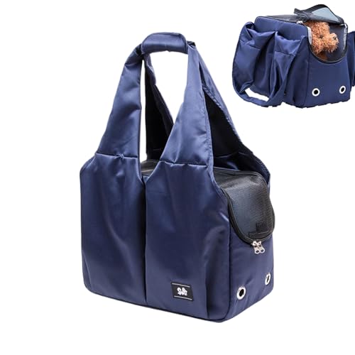 Kleine Haustier-Tragetasche – Hundetragetasche – Große Tragetasche für Hunde und Katzen | Outdoor-Hundetragetasche, Atmungsaktive Haustier-Handtasche aus Stoff von Vibhgtf