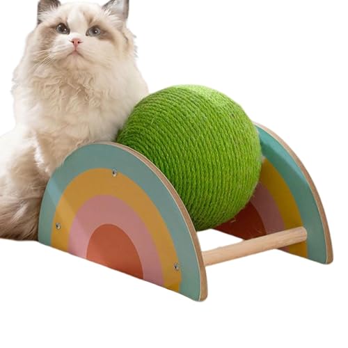 Kratzbaum für Katzen, natürlicher Sisalball für Katzen, mit Sisalball, dekoratives Zubehör für Haustiere, kratzfest, verschleißfest und bissfest Kratzbaum für Katzen, natürlicher Sisalball für Katzen, mit Sisalball, dekoratives Zubehör für Haustiere, kratzfest, verschleißfest und bissfest von Vibhgtf