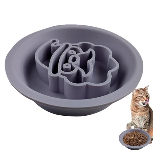 Langsamer Futternapf für Hunde, Katzenfutter mit Weihnachtsthema, doppelseitiger Futternapf mit Cartoon-Motiv, von Vibhgtf