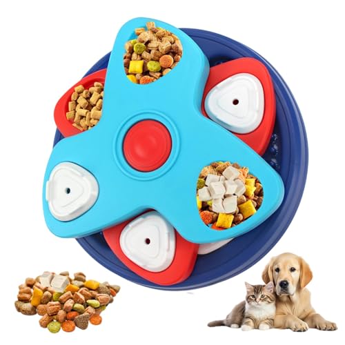 Langsamer Futternapf für Hunde, langsame Fütterungsnapf für Katzen, langsames Füttern, Puzzle-Spielzeug für Hunde, Futterpuzzle, L von Vibhgtf