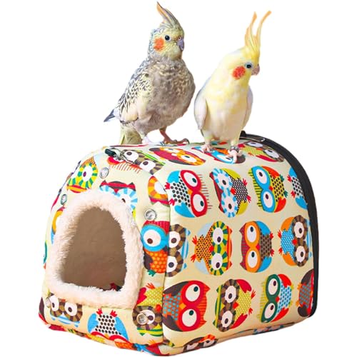 Papageienhaus, Vogelhaus, Vogelbett aus Baumwolle für Käfig, Vogelbett, Lebensraumhöhle für Papageien, Wellensittiche, Nymphensittiche und Sittiche Papageienhaus, Vogelhaus, Vogelbett aus Baumwolle für Käfig, Vogelbett, Lebensraumhöhle für Papageien, Wellensittiche, Nymphensittiche und Sittiche von Vibhgtf
