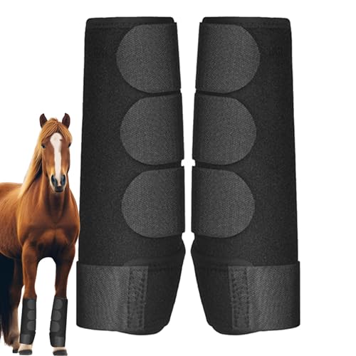 Sportstiefel für pferdes – Neopren Schutzgamaschen, Reitzubehör | Stoßdämpfendes Stallset, Trainingsstütze, Komfort Wraps, Wettbewerbszubehör, Reitbedarf, Ausrüstungsunterstützung, Reiseartikel von Vibhgtf