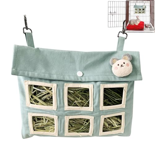 Vibhgtf Hasen-Heu-Futtersack – süßer Hasen-Heusack | Kaninchen-Heusack, 3 Löcher, großes Fassungsvermögen, hängende Heu-Futtertasche für Hamster, Kaninchen, Kleintiere Vibhgtf Hasen-Heu-Futtersack – süßer Hasen-Heusack | Kaninchen-Heusack, 3 Löcher, großes Fassungsvermögen, hängende Heu-Futtertasche für Hamster, Kaninchen, Kleintiere von Vibhgtf