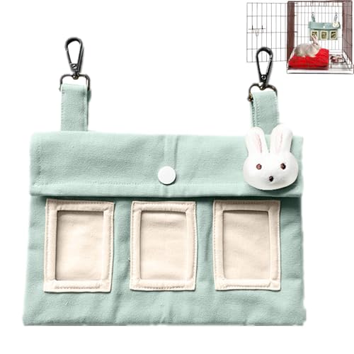 Vibhgtf Hasen-Heu-Futtersack – süßer Hasen-Heusack | Kaninchen-Heusack, 3 Löcher, großes Fassungsvermögen, hängende Heu-Futtertasche für Hamster, Kaninchen, Kleintiere Vibhgtf Hasen-Heu-Futtersack – süßer Hasen-Heusack | Kaninchen-Heusack, 3 Löcher, großes Fassungsvermögen, hängende Heu-Futtertasche für Hamster, Kaninchen, Kleintiere von Vibhgtf