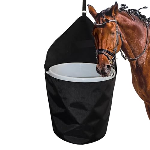 Vibhgtf Heusack für langsames Füttern – Futtersäcke für, Hängender Futtereimerhalter, Tragbare Pferdeanhängertasche, Organizer, Eimer von Vibhgtf