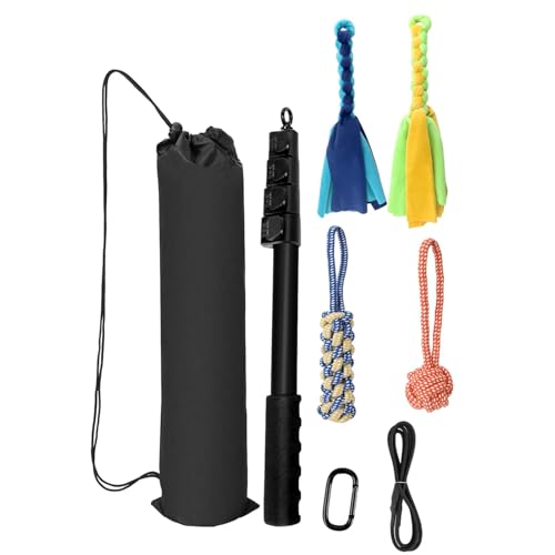 Vibhgtf Hundeflirtstange große Hunde - Tauziehspielzeug für Hunde,Flirt-Stick, einziehbar, Hunde-Agility-Ausrüstung, Hunde-Teaser- für Training und Spielübungen Vibhgtf Hundeflirtstange große Hunde - Tauziehspielzeug für Hunde,Flirt-Stick, einziehbar, Hunde-Agility-Ausrüstung, Hunde-Teaser- für Training und Spielübungen von Vibhgtf