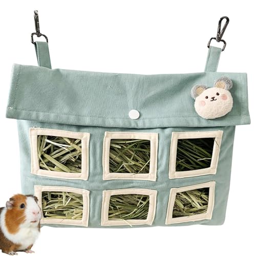 Vibhgtf Meerschweinchen-Heubeutel – Hängender Kaninchen-Heubeutel – Niedlicher hängender Futterbeutel für Kaninchen, Meerschweinchen, Hamster, Chinchillas, kleine Anus Vibhgtf Meerschweinchen-Heubeutel – Hängender Kaninchen-Heubeutel – Niedlicher hängender Futterbeutel für Kaninchen, Meerschweinchen, Hamster, Chinchillas, kleine Anus von Vibhgtf