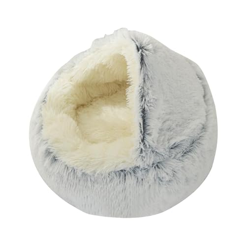 Vibhgtf Rundes Hundebett, universelles, beruhigendes Hundebett, maschinenwaschbares Haustierhöhlenbett, Flauschiges Katzenbett, abnehmbares Haustierbett für große Hunde, Kätzchen, Katzen im Winter Vibhgtf Rundes Hundebett, universelles, beruhigendes Hundebett, maschinenwaschbares Haustierhöhlenbett, Flauschiges Katzenbett, abnehmbares Haustierbett für große Hunde, Kätzchen, Katzen im Winter von Vibhgtf
