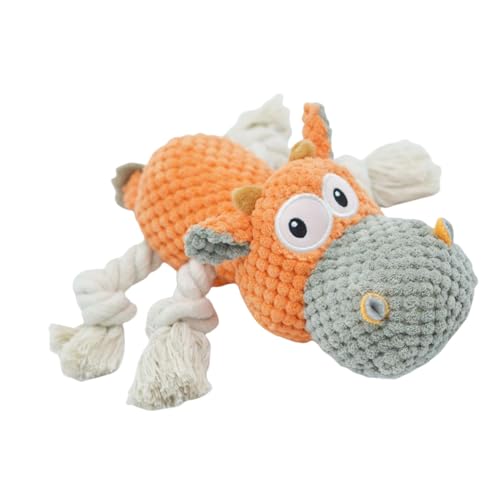 Vibhgtf Tough Dog Chewing Toys - Quietschendes Kuh-Hundespielzeug | bissfeste, interaktive Hundepuppe, Haustierzubehör zum Zahnen, Hundespielzeug, um sie beschäftigt zu halten Vibhgtf Tough Dog Chewing Toys - Quietschendes Kuh-Hundespielzeug | bissfeste, interaktive Hundepuppe, Haustierzubehör zum Zahnen, Hundespielzeug, um sie beschäftigt zu halten von Vibhgtf