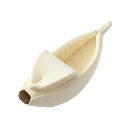 Vibhgtf Warmes Bett für Haustiere im Winter, Bananenbett für Hunde, Gelb in Bananenform für Kätzchen, Chinchillas, Hamster, Kaninchen und Frettchen von Vibhgtf