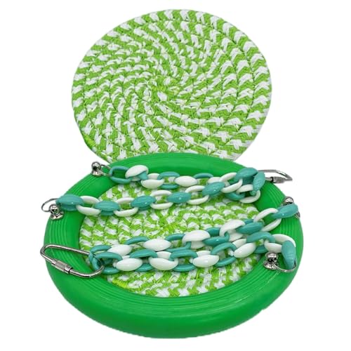 Vogelschaukel, Wellensittichschaukel - Hängematte mit Papageienkäfig, Schaukelspielzeug für Vögel, Stoff für Papageien, Wellensittiche, Nymphensittiche, Schildkröten, Vogelspielzeug von Vibhgtf