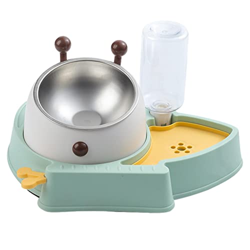 Wasser- und Futterschale für Katzen, Wasser- und Futterschale für Katzen, geneigt, mit automatischem Wasserspender, rutschfeste Unterseite Wasser- und Futterschale für Katzen, Wasser- und Futterschale für Katzen, geneigt, mit automatischem Wasserspender, rutschfeste Unterseite von Vibhgtf