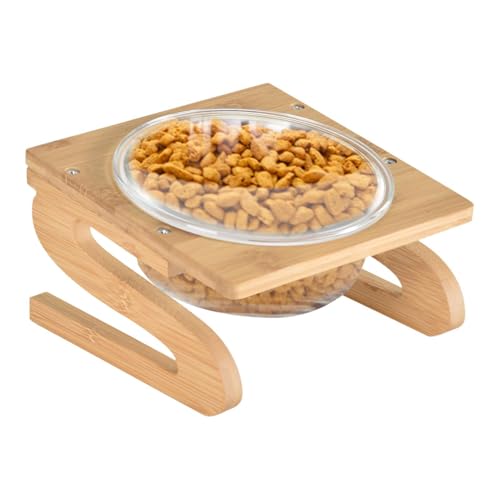 Wassernäpfe für Katzen, Futternäpfe für Haustiere, erhöht, geneigt, wiederverwendbar, für Hunde, erhöhte Futternäpfe für kleine und mittelgroße Hunde und Katzen von Vibhgtf