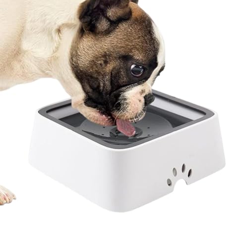 Wassernapf für große Hunde, schwimmende Wassernapf für Haustiere, 2 l, spritzwassergeschützt, Wassernapf für Katzen, Anti-Ersticken und Auslaufschutz für Fahrzeugreisen von Vibhgtf