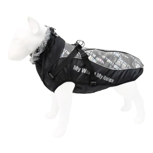 Winterjacke für Hunde, warme reflektierende Jacke für Hunde, Plüschjacke für Hunde, eleganter Mantel für Hunde, wasserdichte Kleidung für kaltes Wetter, Hunde, draußen Winterjacke für Hunde, warme reflektierende Jacke für Hunde, Plüschjacke für Hunde, eleganter Mantel für Hunde, wasserdichte Kleidung für kaltes Wetter, Hunde, draußen von Vibhgtf