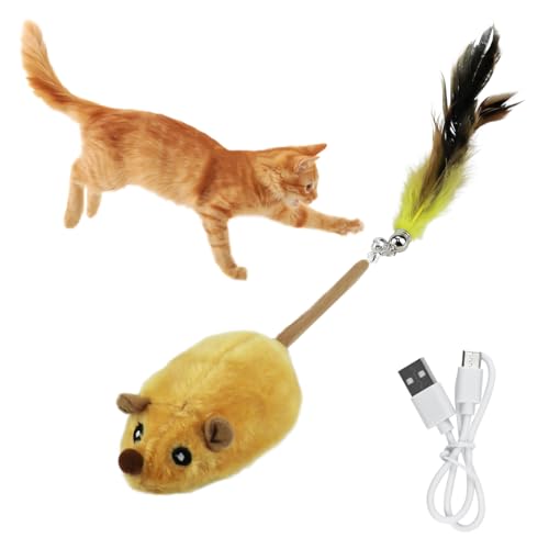 VicBou Katzenspielzeug Mäuse Elektrisch,Katzenspielzeug Maus,Elektrische Maus für Katzen,mit Glockenfederschwanz und USB -Kabel,für Katzen Verwendet,Langeweile Laufen,Interagieren und Reduzieren VicBou Katzenspielzeug Mäuse Elektrisch,Katzenspielzeug Maus,Elektrische Maus für Katzen,mit Glockenfederschwanz und USB -Kabel,für Katzen Verwendet,Langeweile Laufen,Interagieren und Reduzieren von VicBou