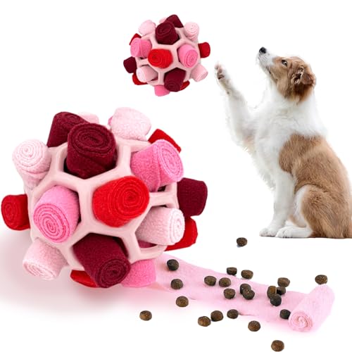 VidFair Schnüffelball für Hunde Interaktives Futterspielzeug Training Natürliche Futtersuche Fütterungstraining Haustier-Puzzle-Spielzeug Hundefutterball für kleine Mittelgroße und Große Hunde VidFair Schnüffelball für Hunde Interaktives Futterspielzeug Training Natürliche Futtersuche Fütterungstraining Haustier-Puzzle-Spielzeug Hundefutterball für kleine Mittelgroße und Große Hunde von VidFair